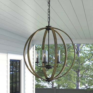 Outdoor deals globe chandelier